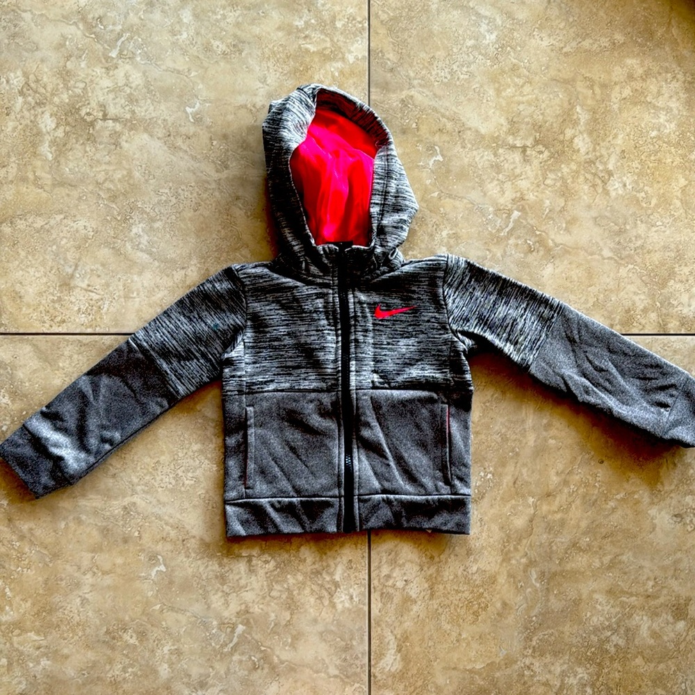 Nike Dri-fit Grey Zip Up Hoodie, Size 3T - never worn